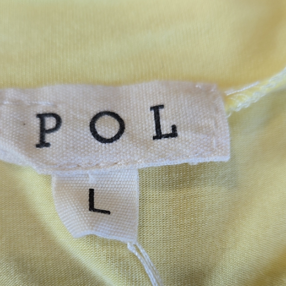 POL Soft Baby Yellow Bodysuit Sz Lg Snap Closure Stretch Full Booty Crew Neck - Picture 10 of 12